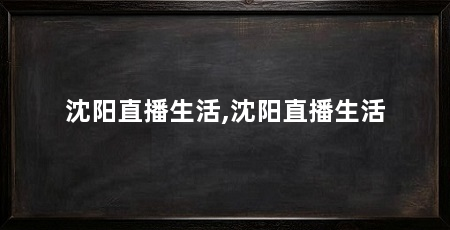 沈阳直播生活,沈阳直播生活
