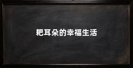 耙耳朵的幸福生活