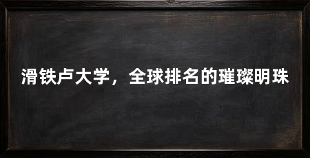 滑铁卢大学,全球排名的璀璨明珠