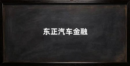 东正汽车金融