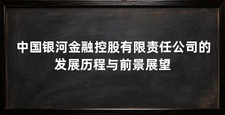 中国银河金融控股有限责任公司的发展历程与前景展望