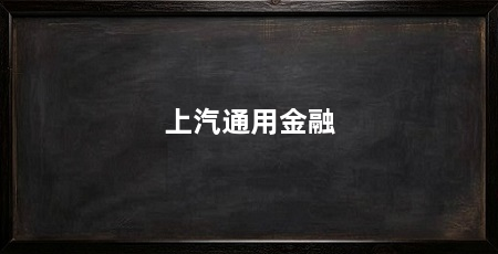 上汽通用金融