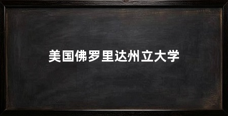 美国佛罗里达州立大学