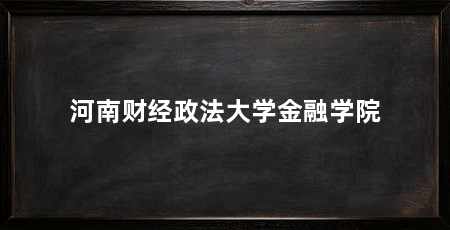 河南财经政法大学金融学院