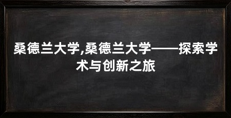 桑德兰大学,桑德兰大学——探索学术与创新之旅