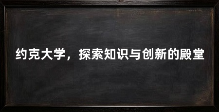 约克大学,探索知识与创新的殿堂