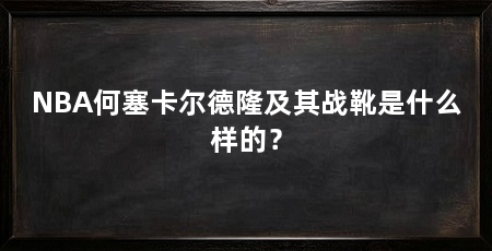 NBA何塞卡尔德隆及其战靴是什么样的？