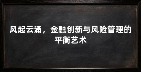 风起云涌，金融创新与风险管理的平衡艺术