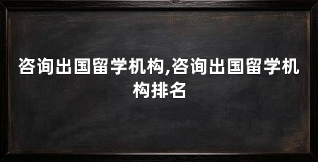 咨询出国留学机构,咨询出国留学机构排名