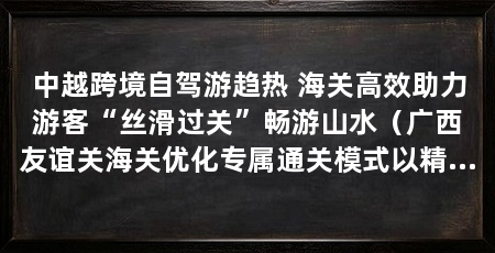 中越跨境自驾游趋热 海关高效助力游客“丝滑过关”畅游山水(广西友谊关海关优化专属通关模式以精准监管架起中越文旅交流“连心桥”