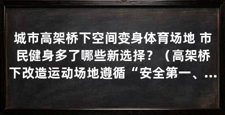城市高架桥下空间变身体育场地 市民健身多了哪些新选择?(高架桥下改造运动场地遵循“安全第一、功能适配”的原则