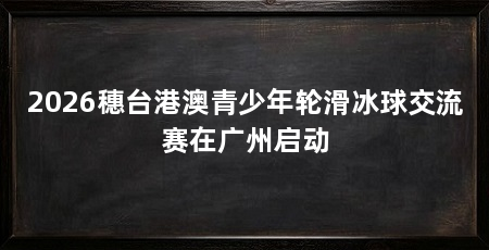2026穗台港澳青少年轮滑冰球交流赛在广州启动