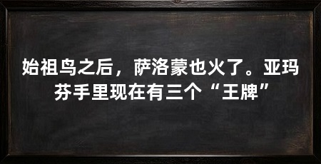 始祖鸟之后,萨洛蒙也火了。亚玛芬手里现在有三个“王牌”