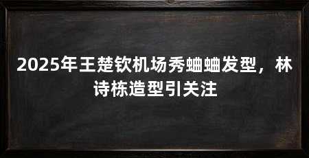 2025年王楚钦机场秀蛐蛐发型,林诗栋造型引关注