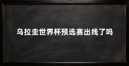 乌拉圭世界杯预选赛出线了吗