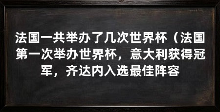 法国一共举办了几次世界杯（法国第一次举办世界杯，意大利获得冠军，齐达内入选最佳阵容