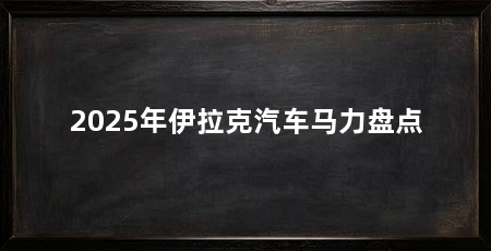 2025年伊拉克汽车马力盘点