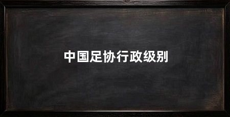 中国足协行政级别