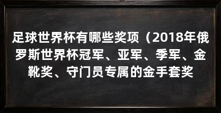 足球世界杯有哪些奖项（2018年俄罗斯世界杯冠军、亚军、季军、金靴奖、守门员专属的金手套奖