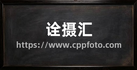 诠摄汇