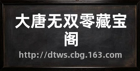 大唐无双零藏宝阁