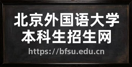 北京外国语大学本科生招生网