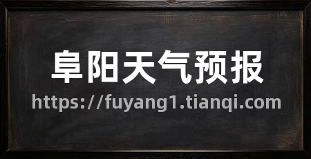 阜阳天气预报