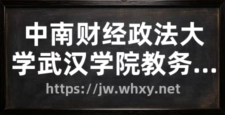 中南财经政法大学武汉学院教务处