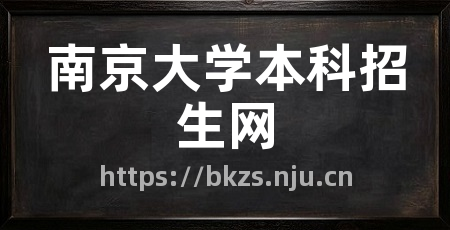 南京大学本科招生网