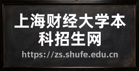 上海财经大学本科招生网