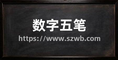 数字五笔