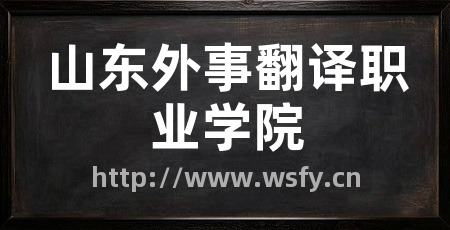山东外事翻译职业学院