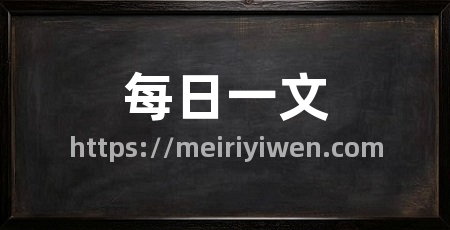每日一文